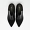 BASTO/百思图冬季专柜同款黑色牛皮/织物女短靴TZP43DD6