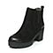 BASTO/百思图冬季专柜同款黑色牛皮女靴TNT51DD6