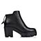 BASTO/百思图冬季专柜同款黑色牛皮女皮靴（绒里）16D20DD6