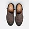 BASTO/百思图冬季专柜同款灰色牛剖层皮革休闲粗跟女皮靴16D15DD6