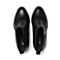BASTO/百思图冬季专柜同款黑色小牛皮女靴TD143DD6