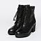 BASTO/百思图冬季专柜同款黑色小牛皮女靴TIF49DD6