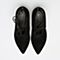 BASTO/百思图冬季专柜同款黑色羊皮女皮靴DTZP4DD6