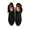 BASTO/百思图秋季专柜同款黑色牛剖层皮女短靴16C85CD6