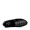 BASTO/百思图秋季专柜同款黑色牛皮时尚摩登厚底女单鞋16C70CM6