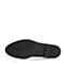 BASTO/百思图夏季专柜同款黑色牛皮英伦男单鞋AYF01BM6