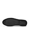 BASTO/百思图夏季专柜同款黑色牛皮系带舒适镂空圆头男休闲鞋AYB08BM6