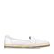 BASTO/百思图春季专柜同款白色牛皮时尚透气镂空舒适平跟圆头女休闲鞋16A49AQ6