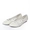 BASTO/百思图春季专柜同款白色羊皮简约纯色舒适浅口休闲坡跟女单鞋16A65AQ6