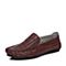 BASTO/百思图春季专柜同款棕色花纹牛皮革商务休闲男皮鞋ACP01AM6