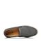 BASTO/百思图夏季专柜同款深灰色磨砂牛皮革镂空男休闲鞋AXN02BM6