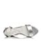 BASTO/百思图夏季专柜同款银色羊皮甜美坡跟一字带女皮凉鞋TZ102BL6