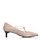 BASTO/百思图春季专柜同款灰色羊皮细跟女单鞋TI423AQ7