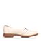 BASTO/百思图春季专柜同款米白羊皮布洛克雕花舒适浅口女单鞋TK120AQ7