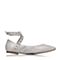 BASTO/百思图春季专柜同款灰色羊皮平跟尖头女休闲鞋TM724AQ7