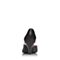 BASTO/百思图春季专柜同款黑色羊皮优雅通勤尖头细高跟女凉鞋TT905AK7