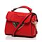 BASTO/百思图春季专柜同款红色人造革时尚甜美女单肩包X1000AN7