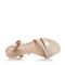 BASTO/百思图夏季专柜同款米色漆牛皮简约通勤粗跟女凉鞋TCT07BL7