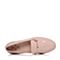 BASTO/百思图秋季专柜同款粉色光面超纤PU休闲浅口方跟女单鞋YHV01CQ7