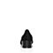 BASTO/百思图秋季专柜同款黑色羊绒皮简约浅口粗跟女单鞋17C22CQ7