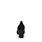 BASTO/百思图秋季专柜同款黑色羊绒皮通勤优雅高跟浅口女单鞋17C05CQ7