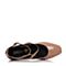 BASTO/百思图秋季专柜同款暗粉色漆牛皮玛丽珍高跟浅口女皮鞋TU427CQ7