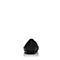 BASTO/百思图秋季专柜同款黑色荔纹牛皮尖头金属扣方跟浅口女单鞋TQJ32CQ7