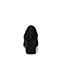 BASTO/百思图秋季专柜同款黑色羊皮复古尖头粗高跟女单鞋RBA20CQ7