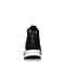 BASTO/百思图夏季专柜同款黑/绿布面/牛皮拼接系带坡跟女休闲鞋YHY01BM7