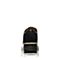 BASTO/百思图秋季专柜同款黑色马毛皮系带坡跟女休闲鞋YFG02CM7