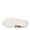 BASTO/百思图夏季专柜同款白色休闲坡跟魔术贴女凉鞋YJT01BL7