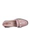 BASTO/百思图秋季新品粉色牛皮珍珠浅口粗中跟女单鞋73221CQ7