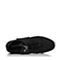 BASTO/百思图秋季专柜同款黑色编织布/超纤PU运动风男休闲鞋BMS08CM7