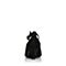 BASTO/百思图秋季专柜同款黑色羊皮优雅通勤尖头细跟女单鞋17C66CQ7