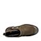 BASTO/百思图冬季专柜同款绿色牛皮休闲舒适方跟圆头女皮靴短靴RCI45DD7