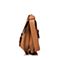 BASTO/百思图秋季专柜同款棕色牛剖层皮革简约休闲女单肩包X1135CX7