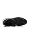 BASTO/百思图秋季专柜同款黑色弹力布/软面牛皮时尚拼接男休闲鞋BPR04CM7