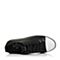 BASTO/百思图秋季专柜同款黑色软面牛皮学院风系带平跟女休闲鞋YKA01CM7