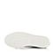 BASTO/百思图秋季专柜同款白色软面牛皮学院风系带平跟女休闲鞋YKA01CM7