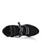 BASTO/百思图冬季专柜同款黑色休闲舒适系带女短靴REI40DD7