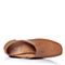 BASTO/百思图冬季专柜同款棕色牛皮简约纯色方头女皮鞋17D82DM7