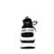 BASTO/百思图冬季专柜同款黑色弹力布/牛皮系带坡跟女休闲鞋YLE02DM7