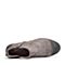 BASTO/百思图冬季专柜同款灰色侧拉链方跟女短靴17D18DD7