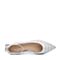 BASTO/百思图2018春季专柜同款银色羊皮镂空水钻浅口方跟女单鞋RJO20AQ8