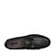 BASTO/百思图2018春季专柜同款黑色摔纹牛皮商务休闲平跟男皮鞋BRF01AQ8