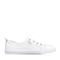 BASTO/百思图2018春季专柜同款白色软面牛皮/PVC系带小白鞋女休闲鞋YIP38AM8
