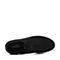 BASTO/百思图2018春季专柜同款黑色纺织物系带厚底女休闲鞋YKI08AM8
