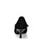 BASTO/百思图2018春季专柜同款黑色羊皮/牛皮浅口尖头蝴蝶结细跟女皮鞋AC595AQ8