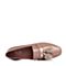 BASTO/百思图2018春季专柜同款深粉色牛皮方头休闲浅口女皮鞋DAC02AQ8