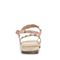 BASTO/百思图2018夏季专柜同款粉色羊绒皮革珍珠一字带女凉鞋RMZ09BL8